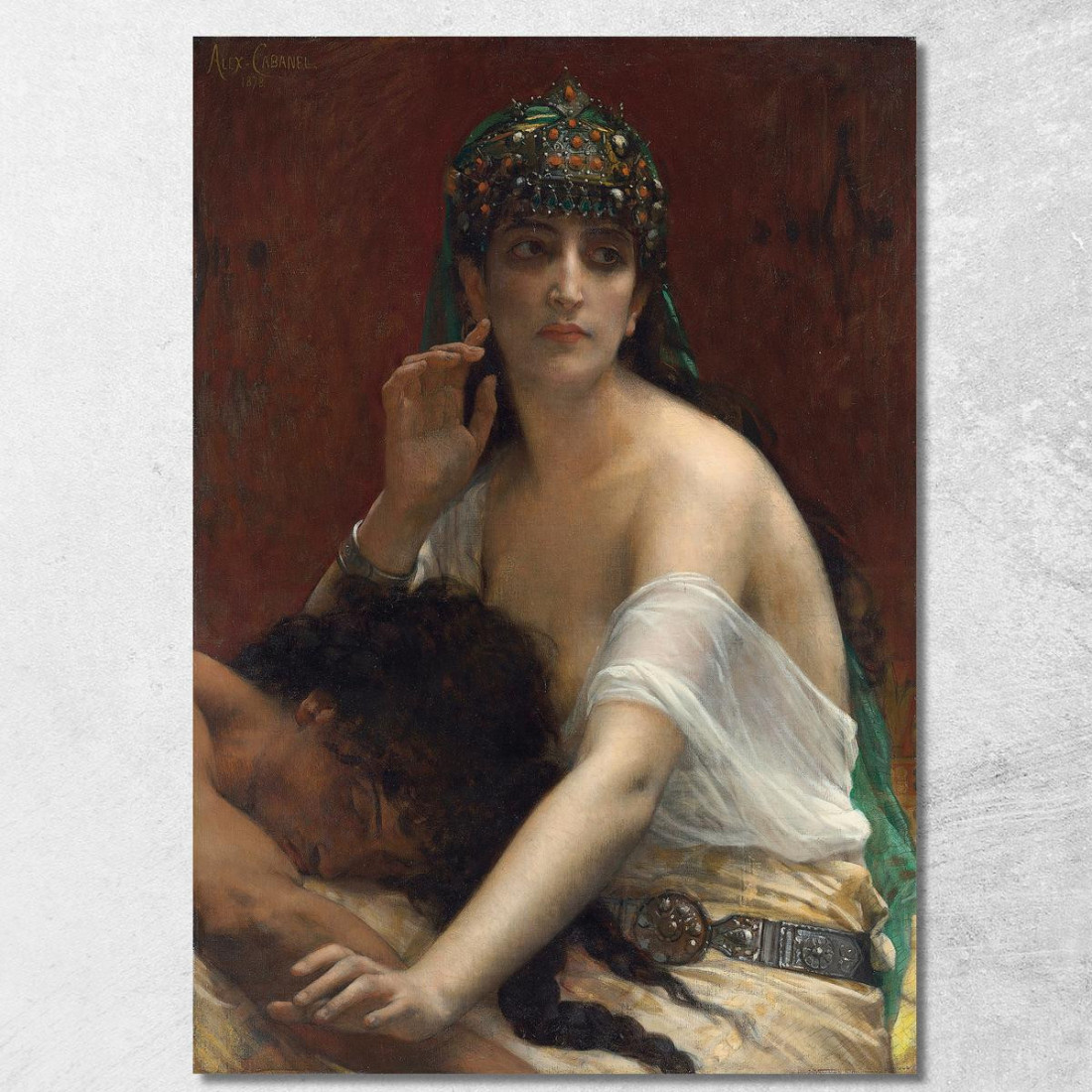 Sansone E Dalila Alexandre Cabanel acb43 quadro stampato su tela Sansone E Dalila Alexandre Cabanel acb43 quadro stampato su tela