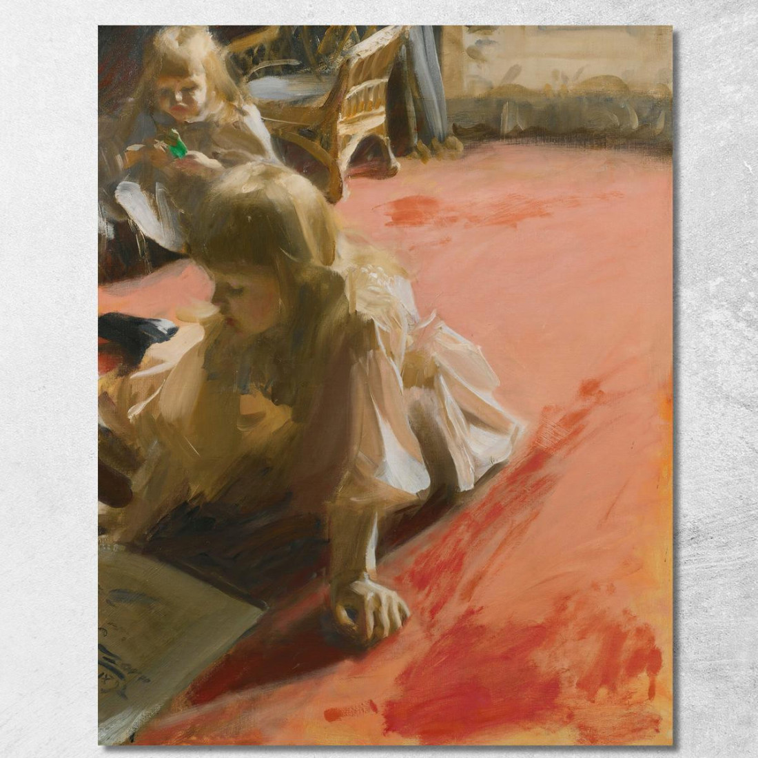 Un Ritratto Delle Figlie Di Ramón Subercaseaux Anders Zorn azn1 quadro stampato su tela