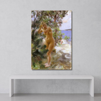 Dopo Il Bagno Anders Zorn azn2 quadro stampato su tela