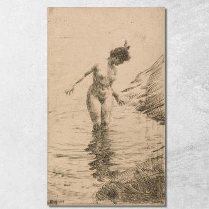 Cerchi D'Acqua Ii Anders Zorn azn11 quadro stampato su tela