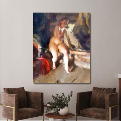 Nel Soppalco Anders Zorn azn36 quadro stampato su tela