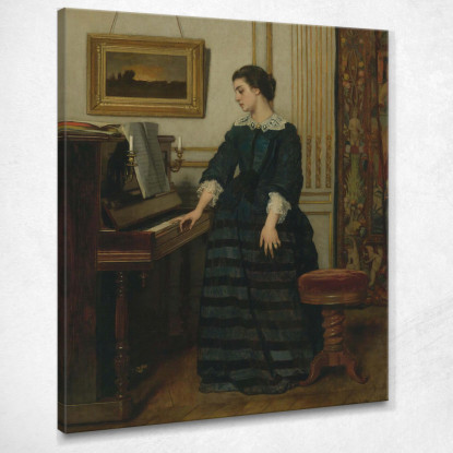 L'Assenza Alfred Stevens stal53 quadro stampato su tela