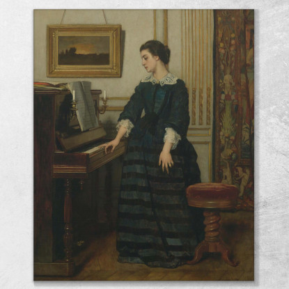 L'Assenza Alfred Stevens stal53 quadro stampato su tela