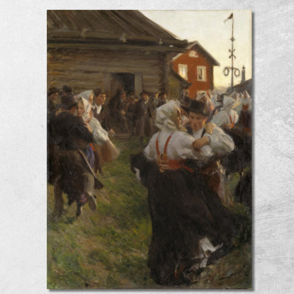 Danza Di Mezza Estate Anders Zorn azn44 quadro stampato su tela