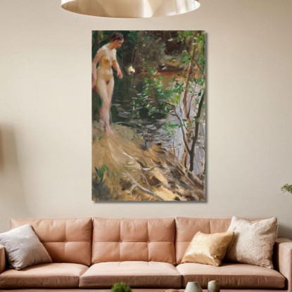 Modello A Riva Anders Zorn azn45 quadro stampato su tela