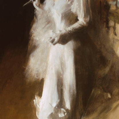 La Signora Potter Palmer Anders Zorn azn49 quadro stampato su tela