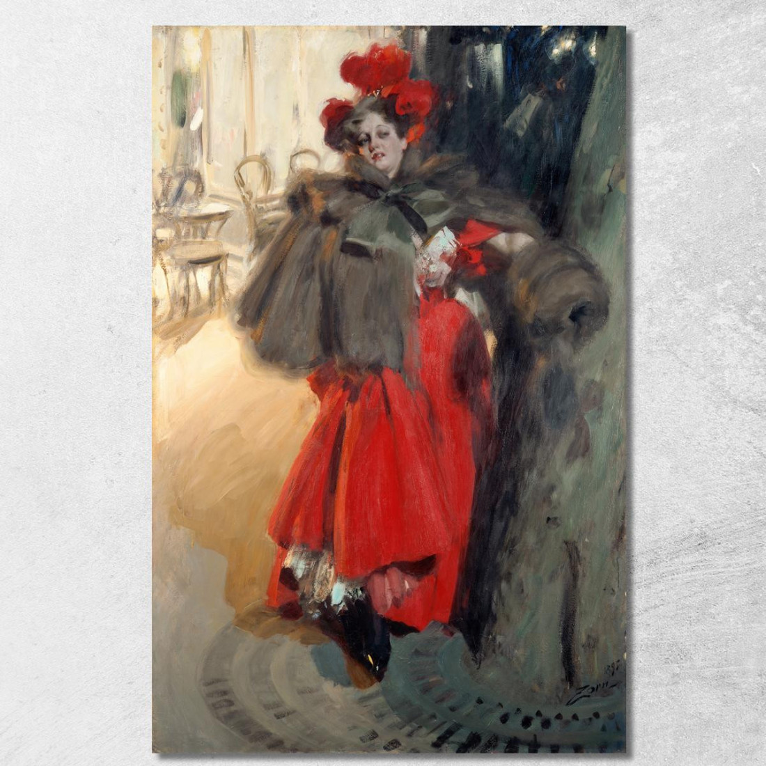 Effetto Notturno Anders Zorn azn52 quadro stampato su tela Effetto Notturno Anders Zorn azn52 quadro stampato su tela