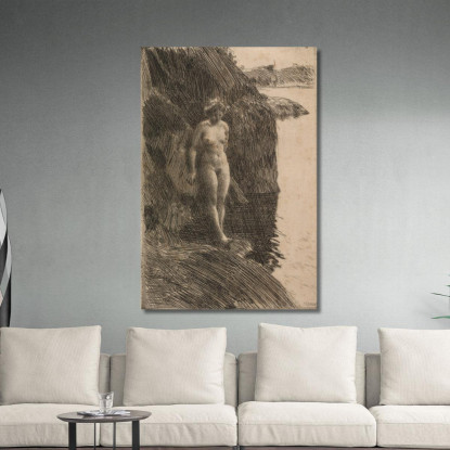 Precipizio Anders Zorn azn63 quadro stampato su tela