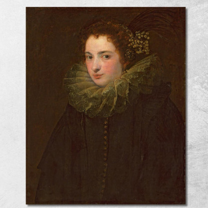 Un Ritratto Di Una Nobildonna Anthony van Dyck avd5 quadro stampato su tela