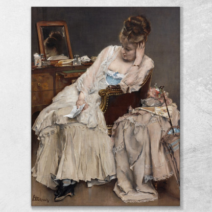 Ricordi E Rimpianti Alfred Stevens stal62 quadro stampato su tela