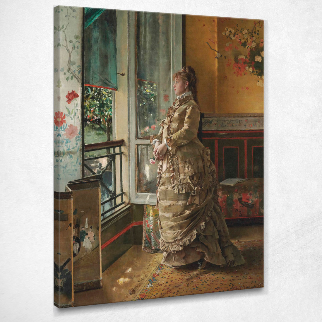 Malinconia Alfred Stevens stal67 quadro stampato su tela Malinconia Alfred Stevens stal67 quadro stampato su tela