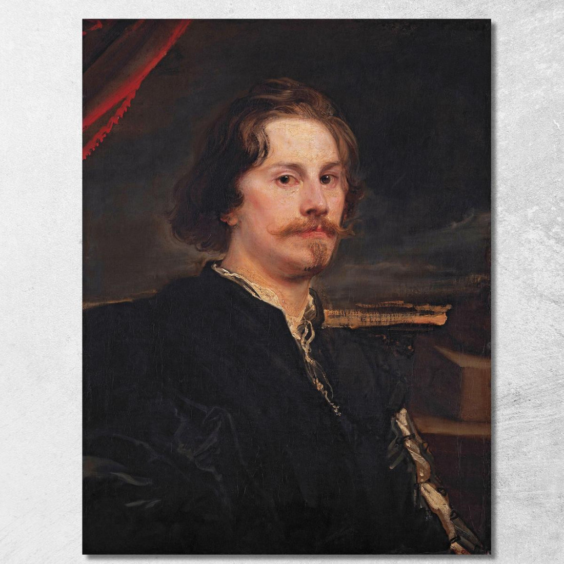 Ritratto Di Pieter Soutman Anthony van Dyck avd83 quadro stampato su tela Ritratto Di Pieter Soutman Anthony van Dyck avd83 quadro stampato su tela