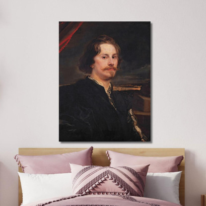 Ritratto Di Pieter Soutman Anthony van Dyck avd83 quadro stampato su tela