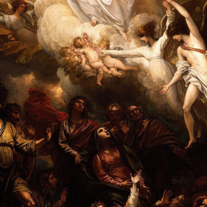 L'Ascensione Benjamin West bwt60 quadro stampato su tela