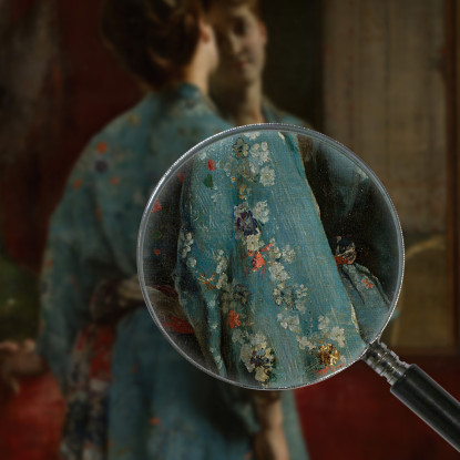 La Veste Giapponese Alfred Stevens stal84 quadro stampato su tela
