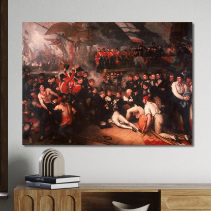 La Morte Di Nelson Benjamin West bwt65 quadro stampato su tela