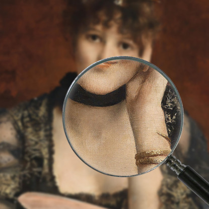 La Lettera Alfred Stevens stal85 quadro stampato su tela