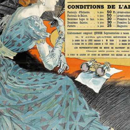 Teatro Nazionale Dell'Odeon Eugène Grasset egs27 quadro stampato su tela