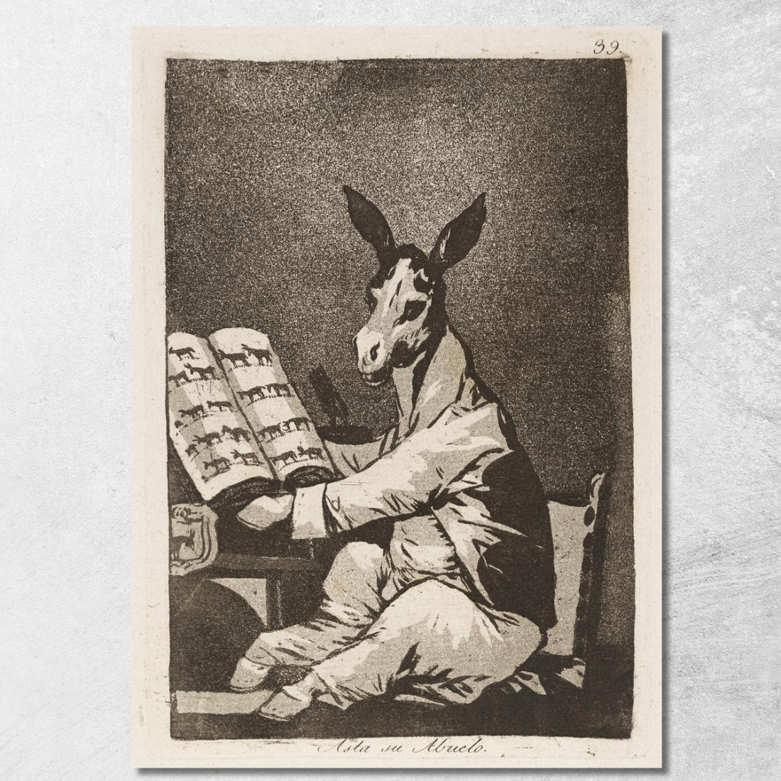 Asta Su Abuelo. E Lo Era Anche Suo Nonno. Francisco de Goya fgy5 quadro stampato su tela Asta Su Abuelo. E Lo Era Anche Suo Nonno. Francisco de Goya fgy5 quadro stampato su tela