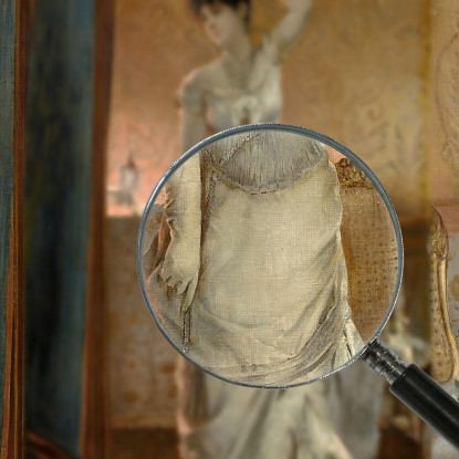Inverno Alfred Stevens stal98 quadro stampato su tela