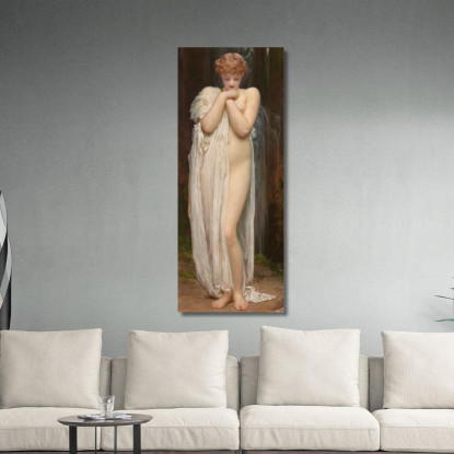 Crenaia La Ninfa Del Dargle Frederic Leighton flg13 quadro stampato su tela