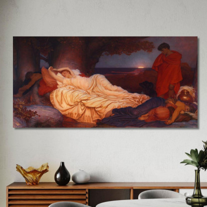 Cimone E Ifigenia Frederic Leighton flg14 quadro stampato su tela