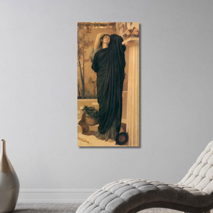 Elettra Alla Tomba Di Agamennone Frederic Leighton flg17 quadro stampato su tela