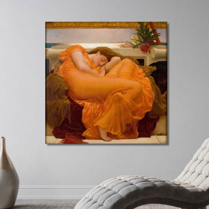 Giugno Fiammeggiante Frederic Leighton flg20 quadro stampato su tela