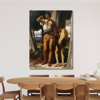 Il Segno Di Jonathan A David Frederic Leighton flg30 quadro stampato su tela