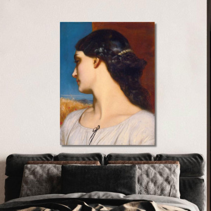 La Nanna Ore Soleggiate Frederic Leighton flg31 quadro stampato su tela