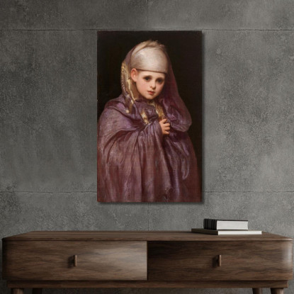 La Piccola Fatima Frederic Leighton flg38 quadro stampato su tela