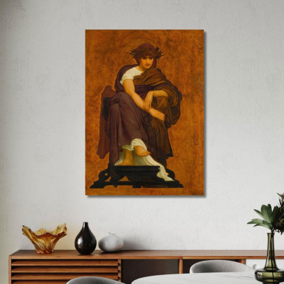 Mnemosine Madre Delle Muse Frederic Leighton flg40 quadro stampato su tela