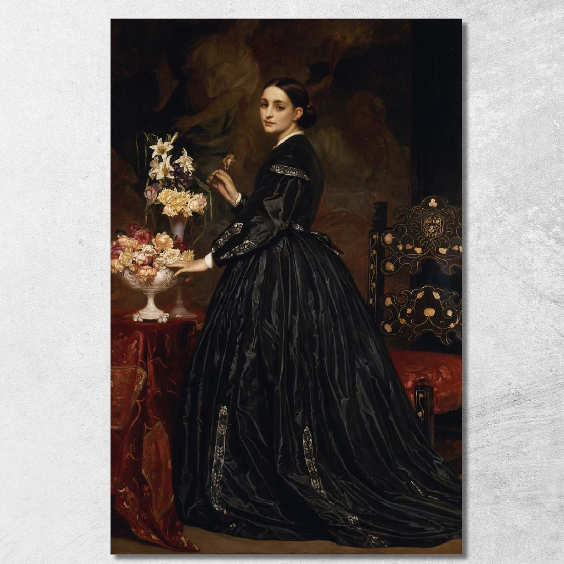La Signora James Guthrie Frederic Leighton flg41 quadro stampato su tela La Signora James Guthrie Frederic Leighton flg41 quadro stampato su tela
