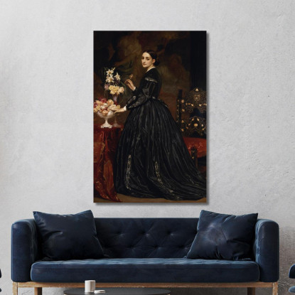 La Signora James Guthrie Frederic Leighton flg41 quadro stampato su tela