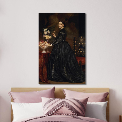 La Signora James Guthrie Frederic Leighton flg41 quadro stampato su tela