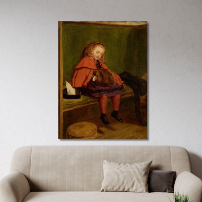 Il Mio Secondo Sermone Frederic Leighton flg42 quadro stampato su tela