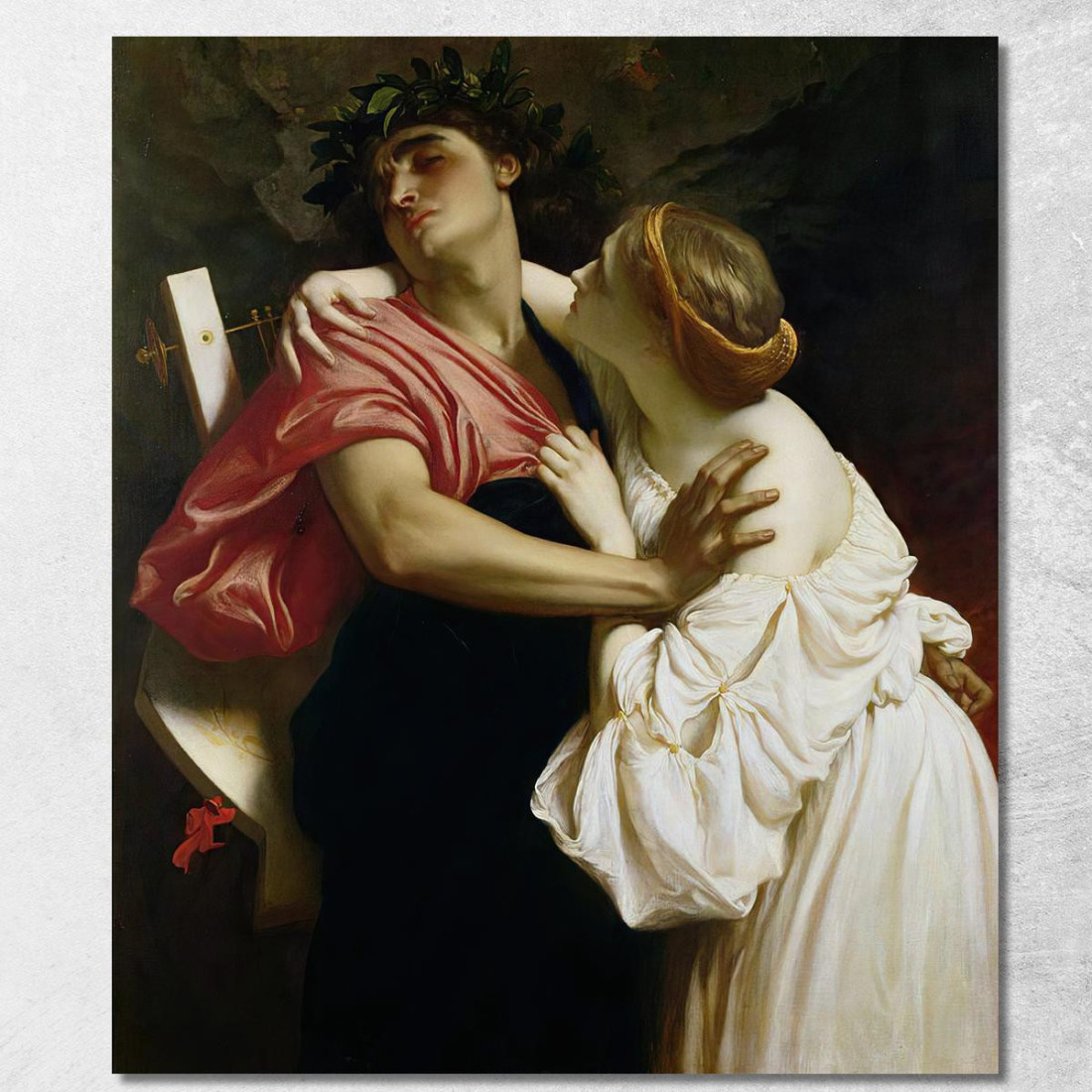 Orfeo Ed Euridice Frederic Leighton flg44 quadro stampato su tela Orfeo Ed Euridice Frederic Leighton flg44 quadro stampato su tela