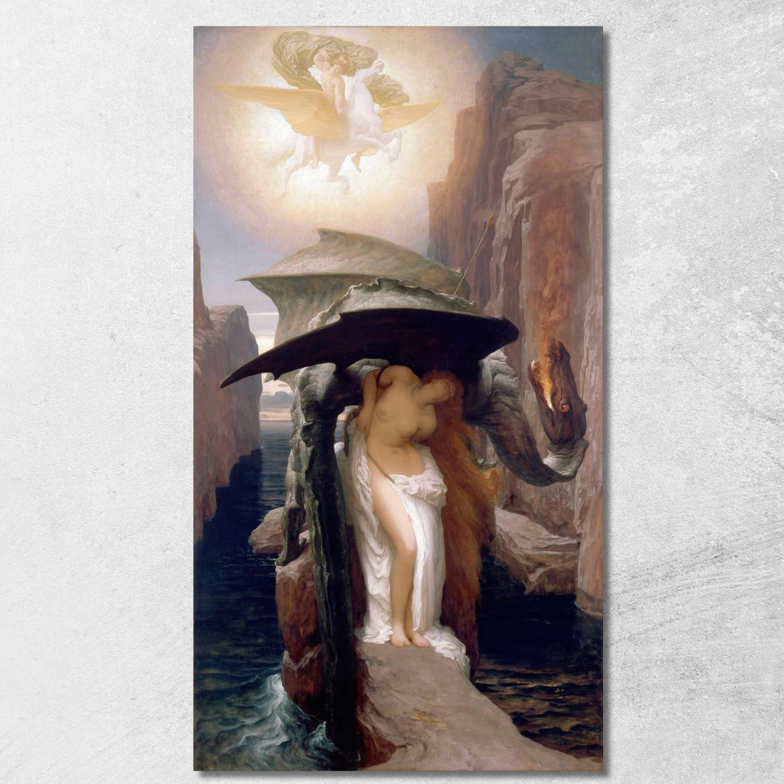 Perseo E Andromeda Frederic Leighton flg47 quadro stampato su tela Perseo E Andromeda Frederic Leighton flg47 quadro stampato su tela