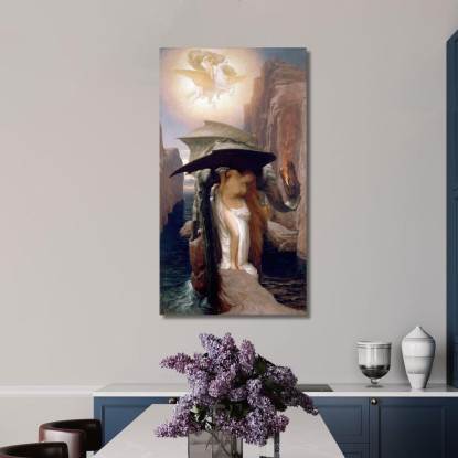 Perseo E Andromeda Frederic Leighton flg47 quadro stampato su tela
