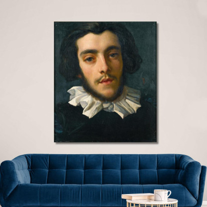 Ritratto Di Carlo Edoardo Perugini Frederic Leighton flg49 quadro stampato su tela