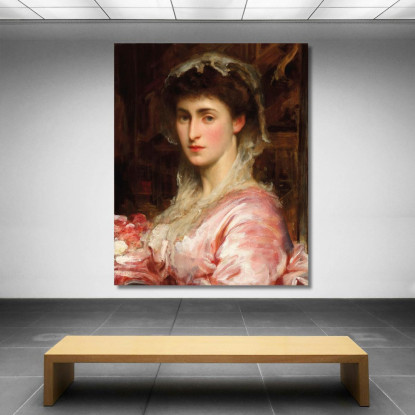 Ritratto Di Maggio Sartoris Frederic Leighton flg50 quadro stampato su tela
