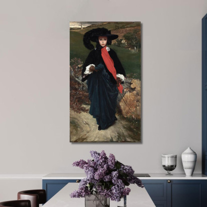 Ritratto Di Maggio Sartoris Frederic Leighton flg51 quadro stampato su tela
