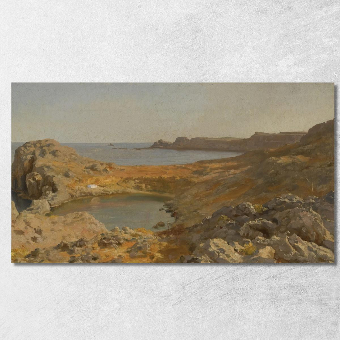 Baia Di San Paolo A Lindos Rodi Frederic Leighton flg54 quadro stampato su tela Baia Di San Paolo A Lindos Rodi Frederic Leighton flg54 quadro stampato su tela