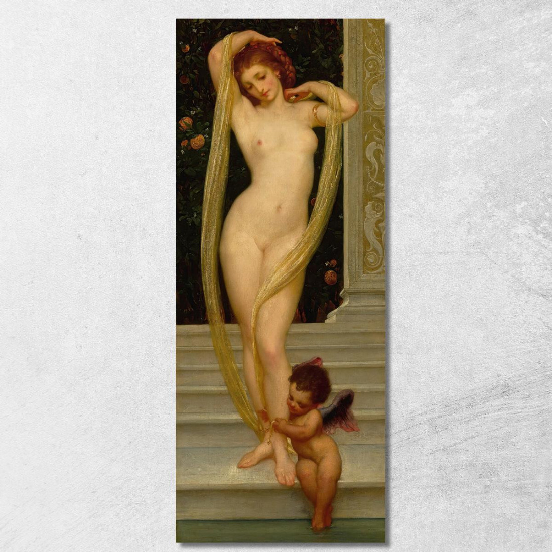 Venere E Cupido Frederic Leighton flg64 quadro stampato su tela Venere E Cupido Frederic Leighton flg64 quadro stampato su tela