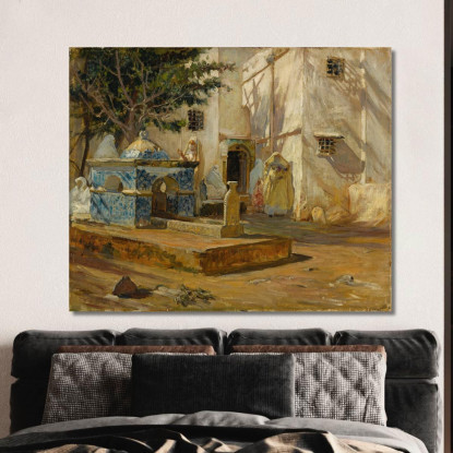Algeri Mareh Frederick Arthur Bridgman fab6 quadro stampato su tela