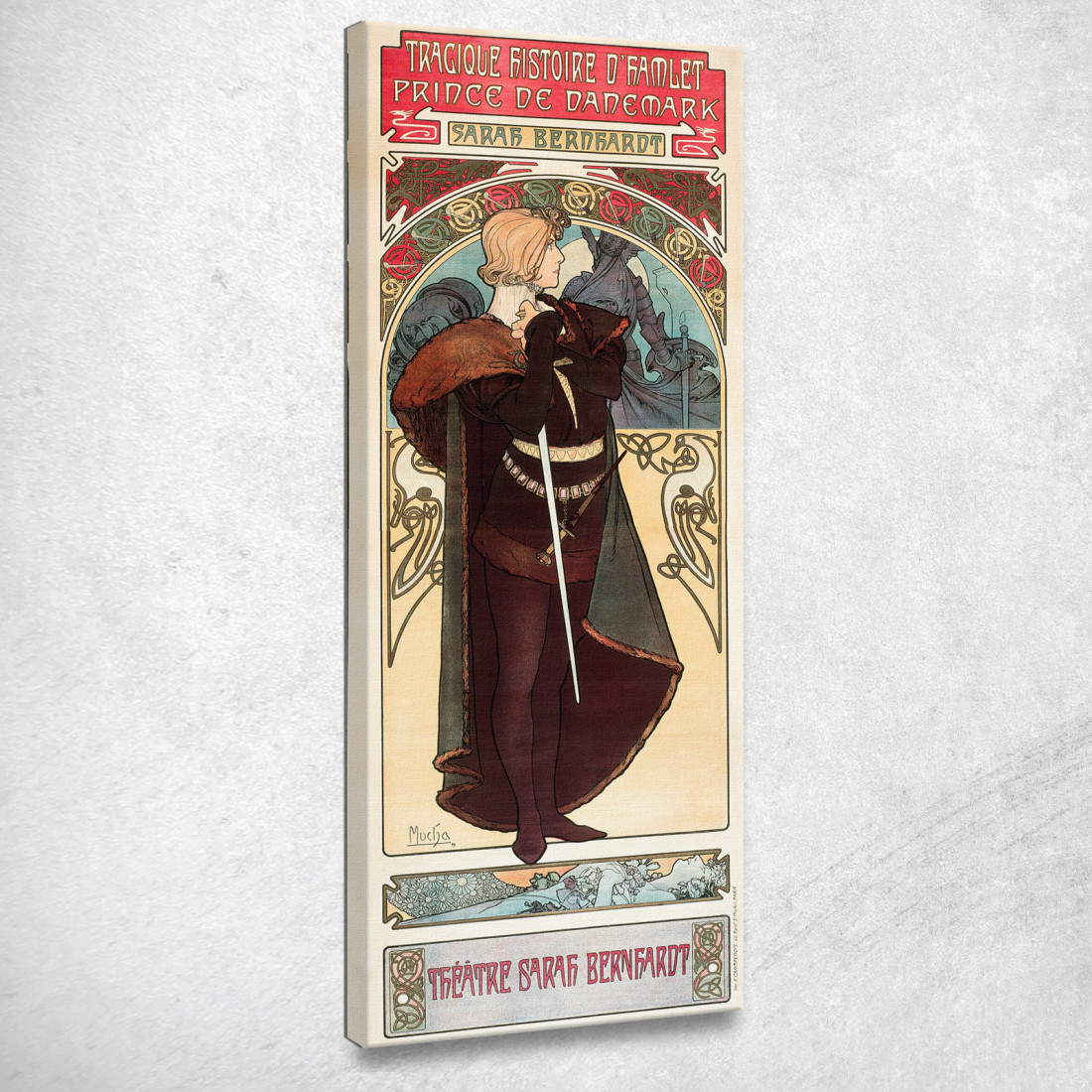 Frazione Alphonse Mucha amu13 quadro stampato su tela Frazione Alphonse Mucha amu13 quadro stampato su tela