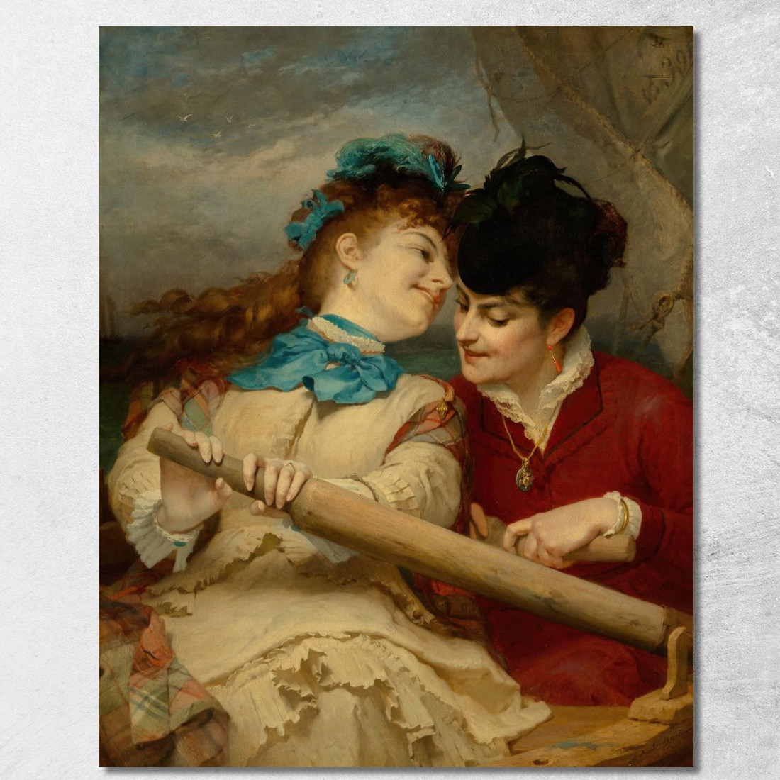 Riguardo Ciò Di Cui Parlano Le Giovani Donne Frederick Arthur Bridgman fab20 quadro stampato su tela Riguardo Ciò Di Cui Parlano Le Giovani Donne Frederick Arthur Bridgman fab20 quadro stampato su tela