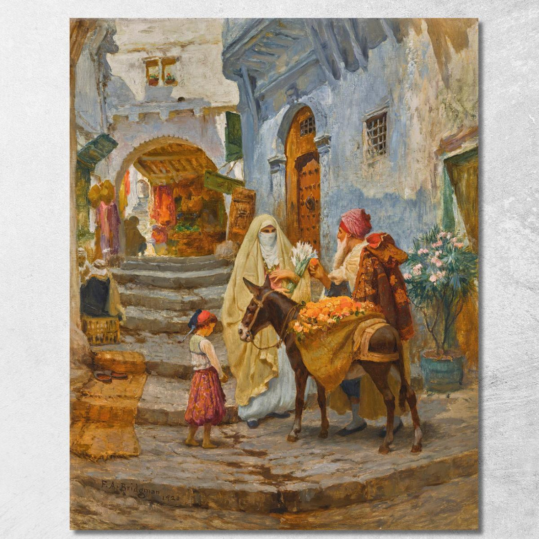 Il Venditore Di Arance Frederick Arthur Bridgman fab60 quadro stampato su tela Il Venditore Di Arance Frederick Arthur Bridgman fab60 quadro stampato su tela