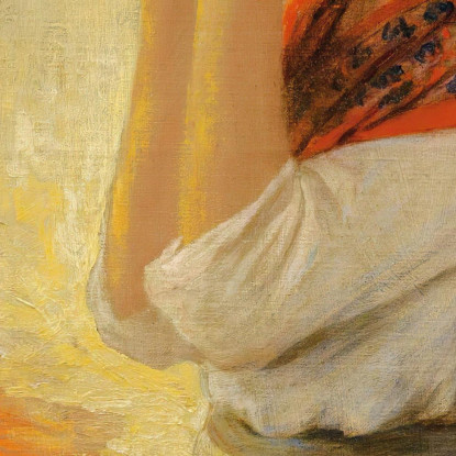 Giovane Nizzarda Con Un Cesto Frederick Arthur Bridgman fab75 quadro stampato su tela
