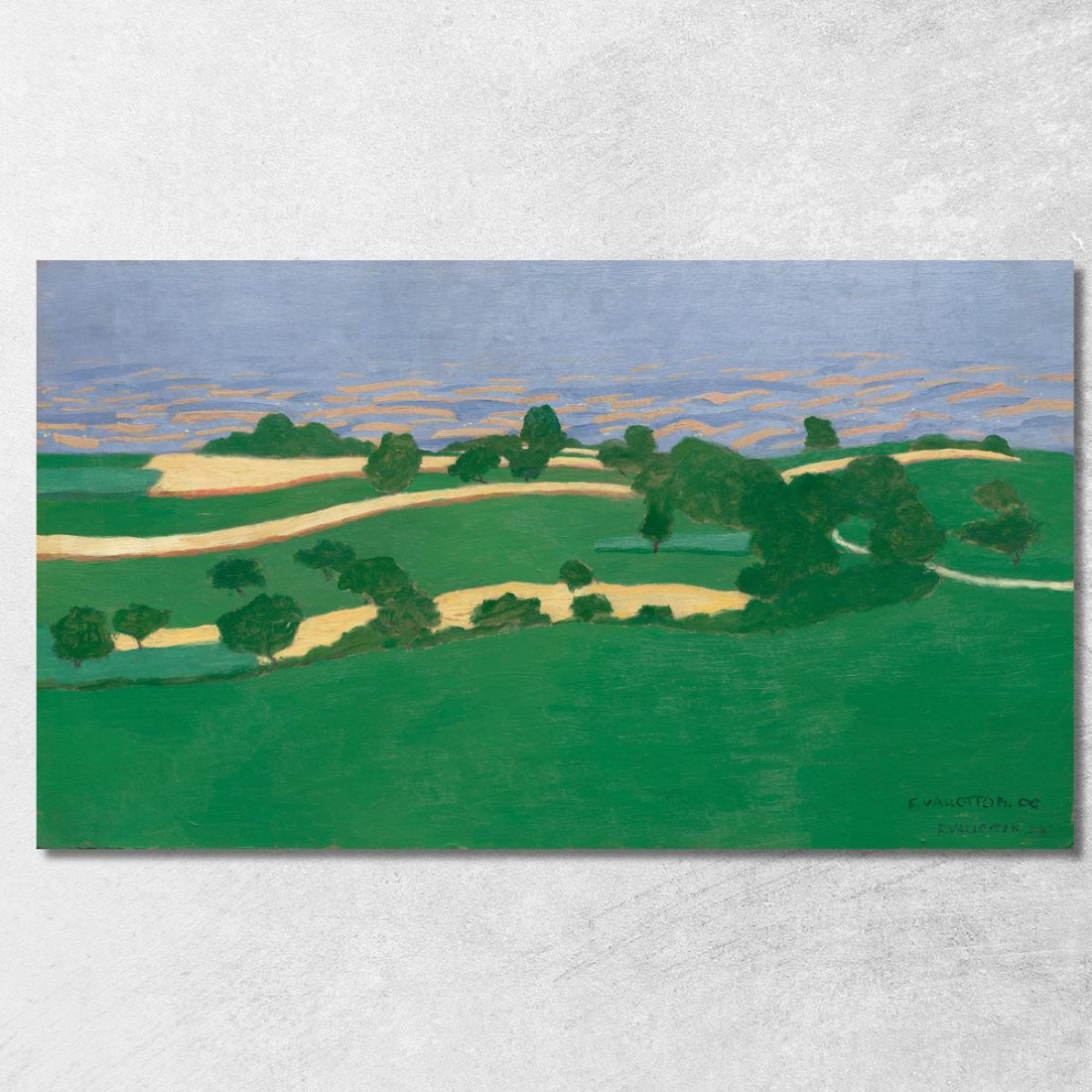 Campi Di Grano Félix Vallotton fvl10 quadro stampato su tela Campi Di Grano Félix Vallotton fvl10 quadro stampato su tela